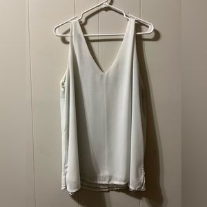 White Dressy Sleeveless blouse